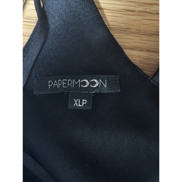 PAPERMOON.Black Strappy Blouson Maxi Sz XLP dark fariy witchy Whimisgoth grunge - Picture 6 of 8